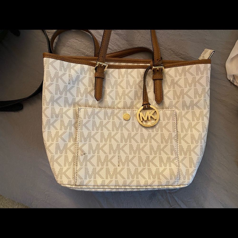 Beige MK purse